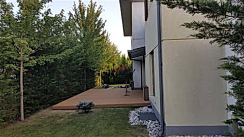 Bahçe ahşap yer kaplama