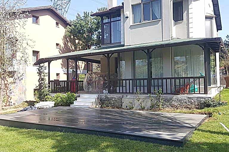 Kompozit bahçe zemin kaplama